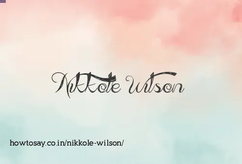 Nikkole Wilson