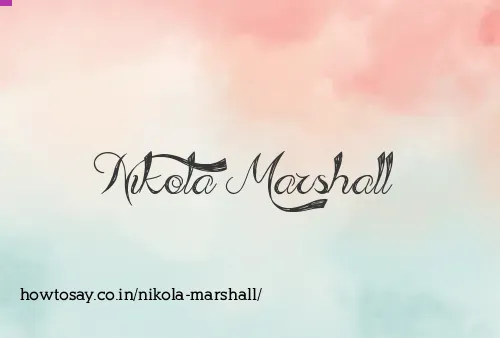 Nikola Marshall