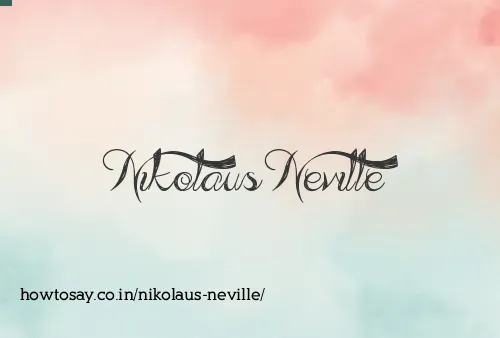 Nikolaus Neville