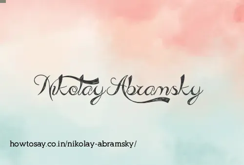 Nikolay Abramsky