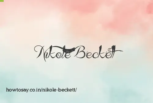 Nikole Beckett