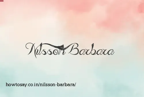 Nilsson Barbara