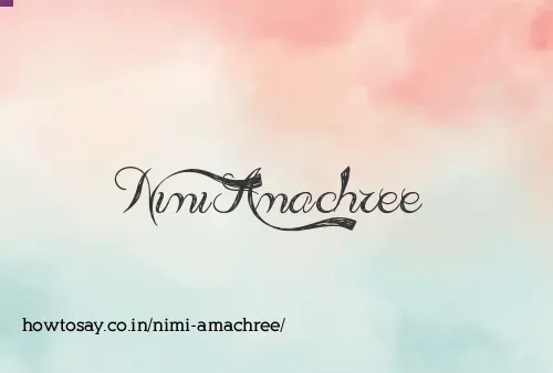 Nimi Amachree