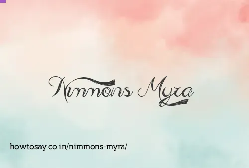 Nimmons Myra