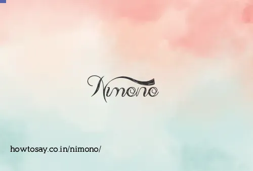 Nimono