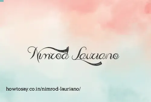 Nimrod Lauriano