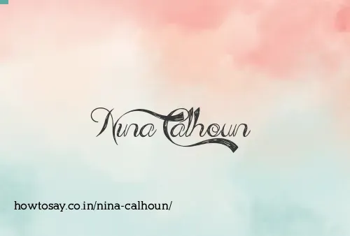 Nina Calhoun