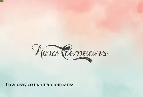 Nina Cremeans