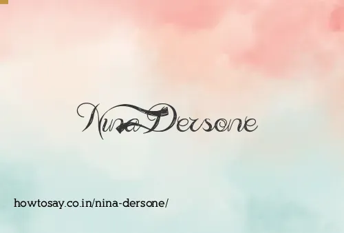 Nina Dersone