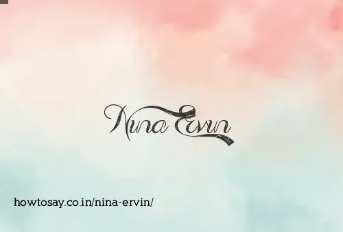 Nina Ervin