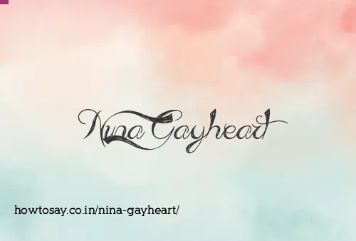 Nina Gayheart