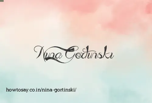 Nina Gortinski