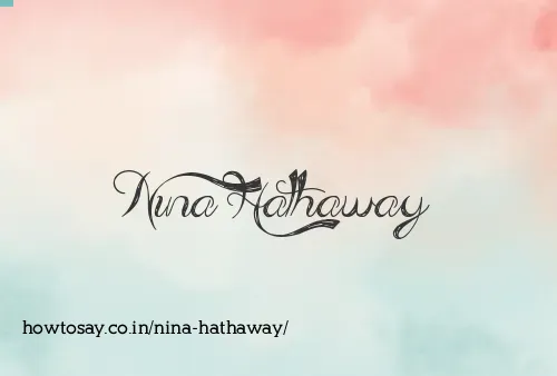 Nina Hathaway