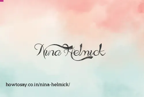 Nina Helmick