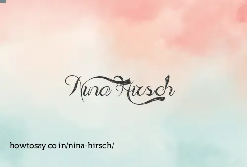 Nina Hirsch