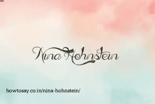 Nina Hohnstein