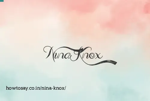 Nina Knox