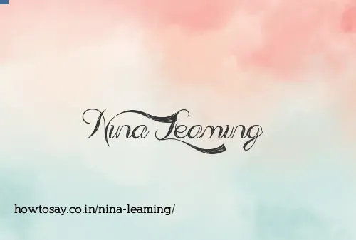 Nina Leaming