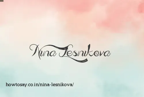 Nina Lesnikova