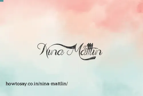Nina Mattlin