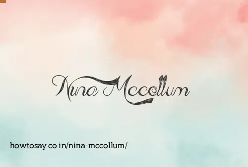 Nina Mccollum