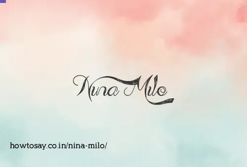 Nina Milo