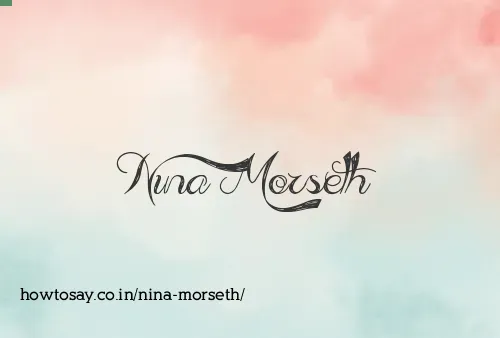 Nina Morseth