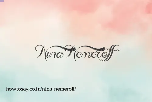 Nina Nemeroff
