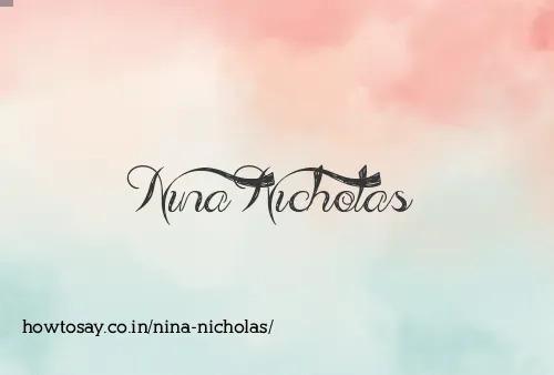 Nina Nicholas