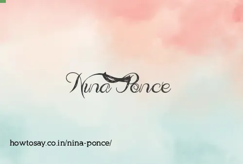 Nina Ponce