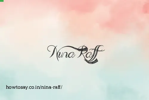 Nina Raff
