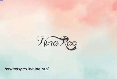 Nina Rao