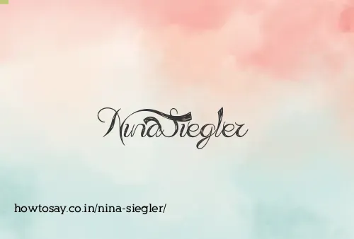 Nina Siegler