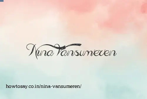 Nina Vansumeren