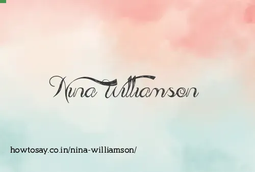 Nina Williamson