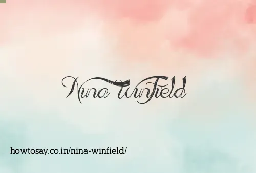 Nina Winfield