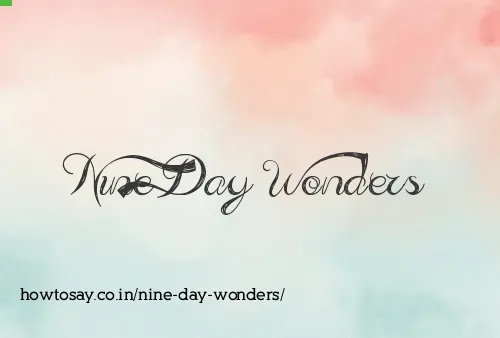 Nine Day Wonders