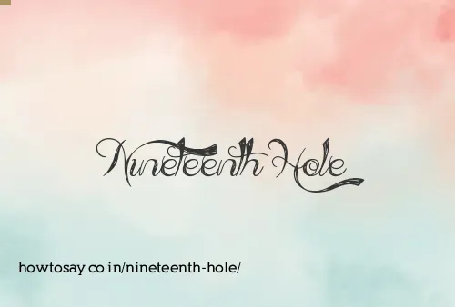 Nineteenth Hole