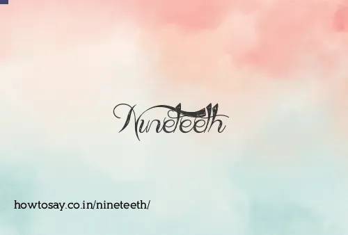Nineteeth