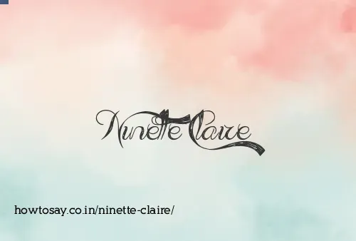 Ninette Claire