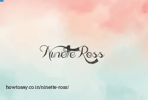 Ninette Ross