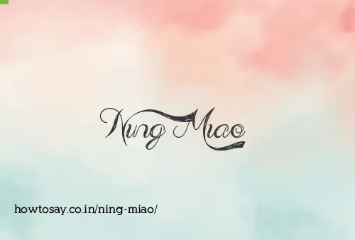 Ning Miao