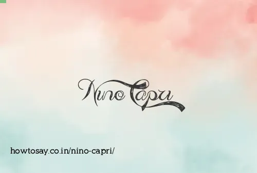 Nino Capri