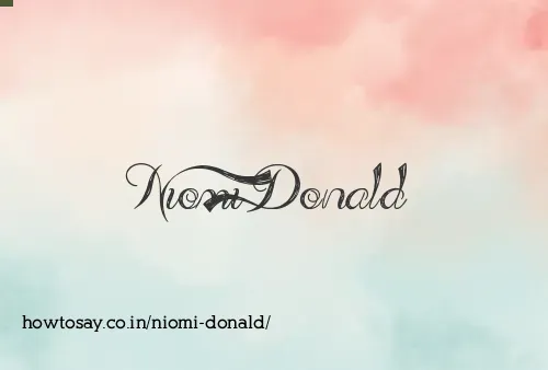 Niomi Donald
