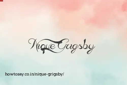 Nique Grigsby