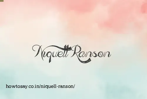 Niquell Ranson
