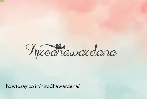 Nirodhawardana