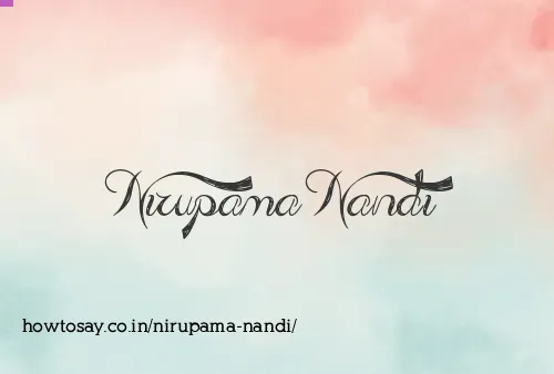 Nirupama Nandi