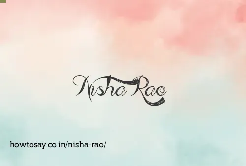 Nisha Rao