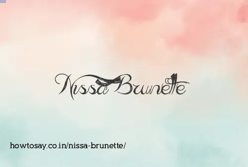 Nissa Brunette